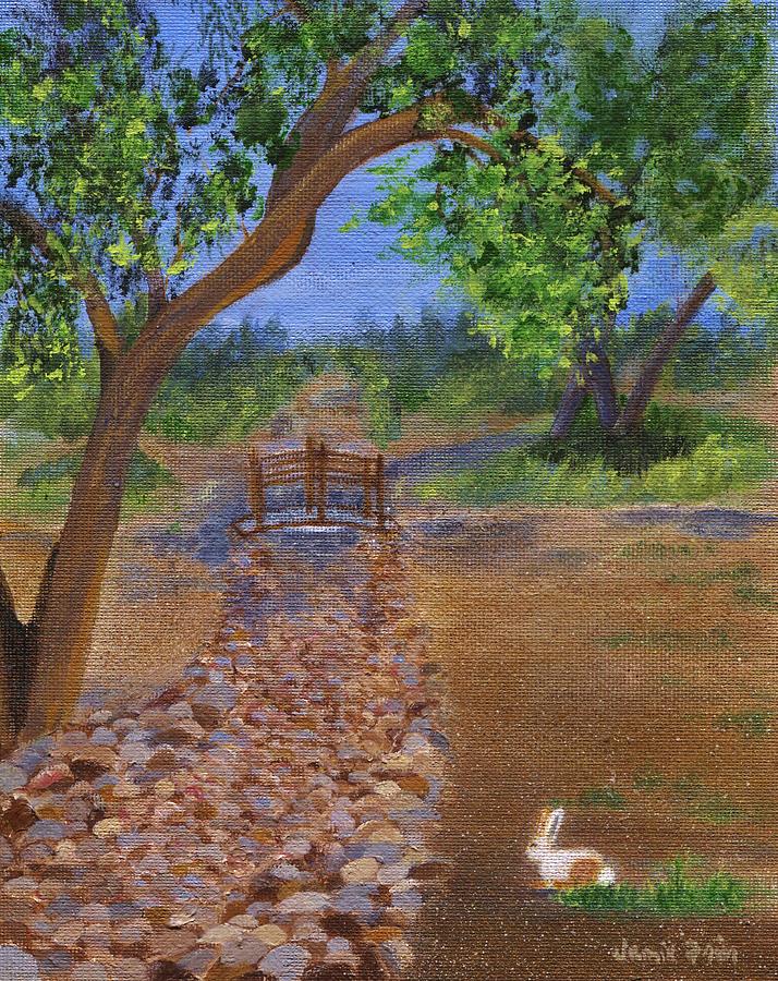 Arizona River Rock Painting by Jamie Frier