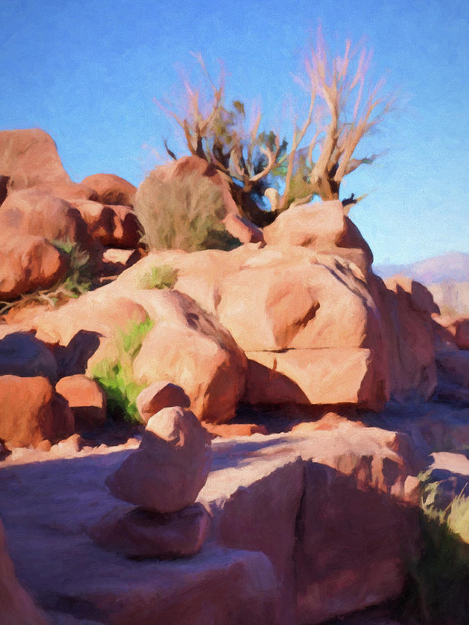 Arizona Rocks Painting by Lutz Baar