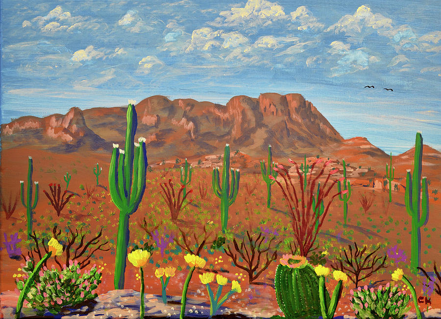 Arizona Spring Painting by Chance Kafka