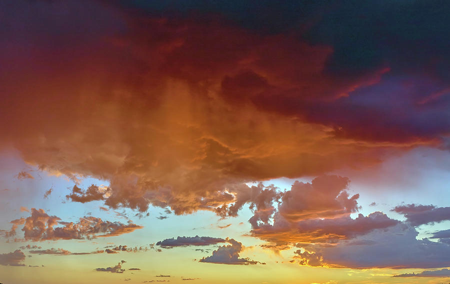 Arizona Sunset Sky Fire Photograph by Chris Anson