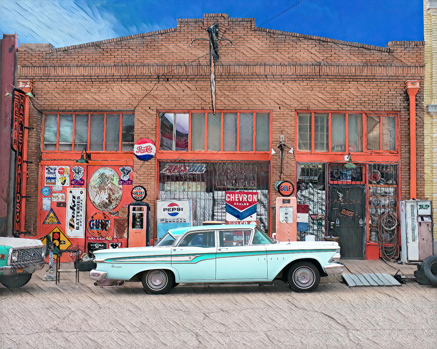 Arizona Thunder Harley Repair in Lowell Digital Art by Larry Nader