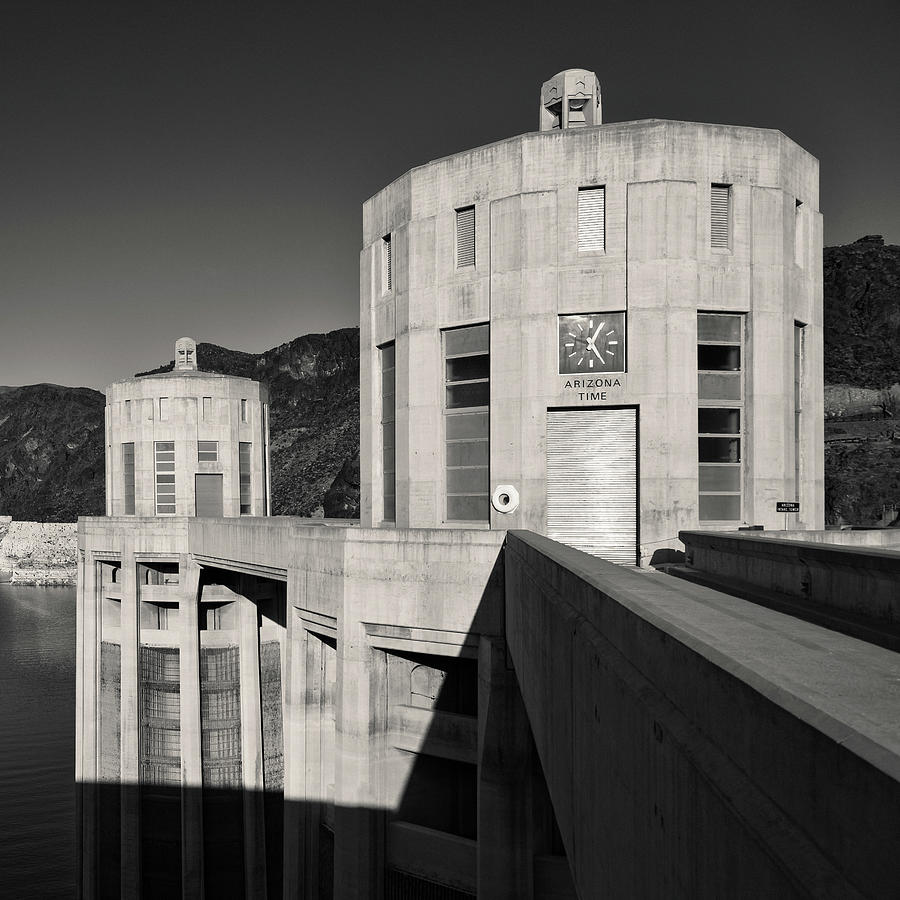 Architecture Photograph - Arizona Time on the Hoover Dam by Dave Bowman