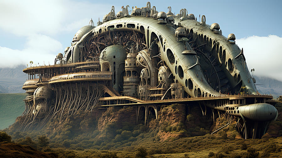 Ark of Noah Surrealism Digital Art by Evie Carrier