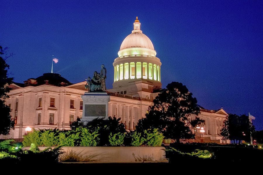 Arkansas Capitol in Little Rock Photograph by James C Richardson