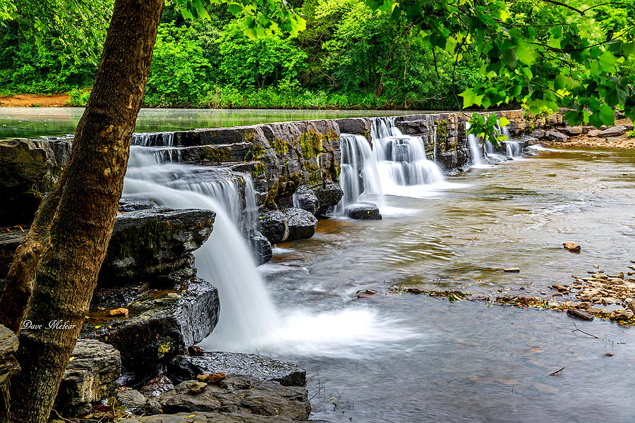 Arkansas Natural Dam Waterfalls Five Photograph by Dave Melear