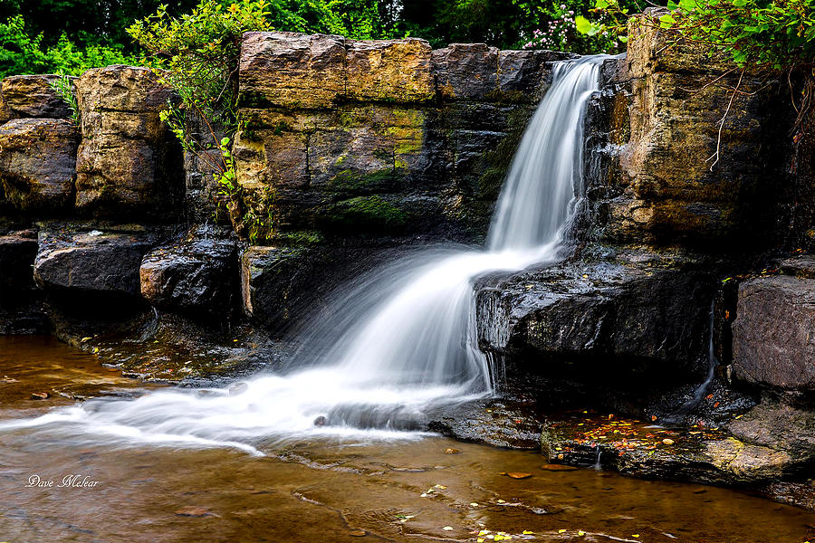 Arkansas Natural Dam Waterfalls Two Photograph by Dave Melear