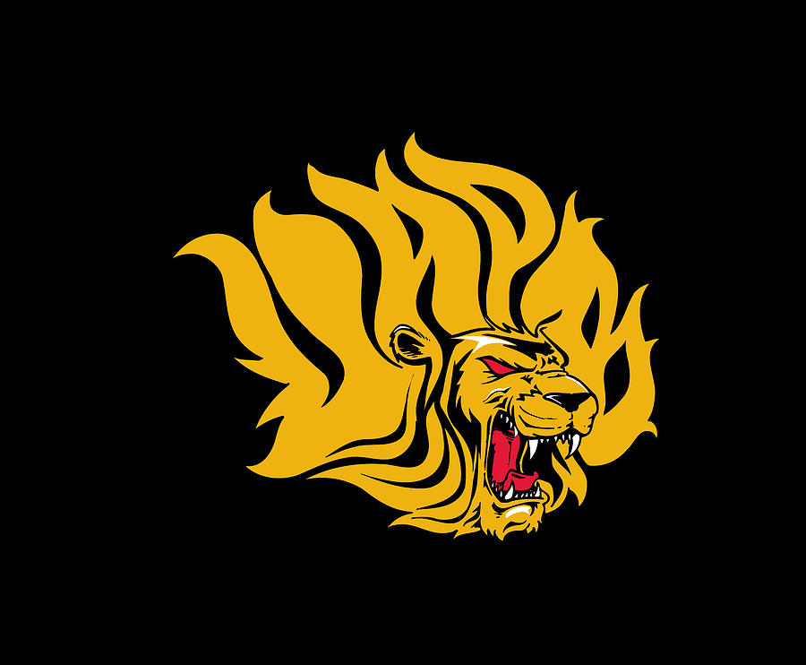 Arkansas Pine Bluff Golden Lions Logo Digital Art By Red Veles