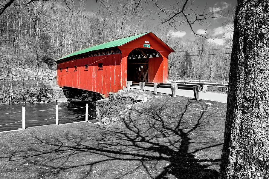 Arlington Green Covered Bridge Photograph by Greg Fortier