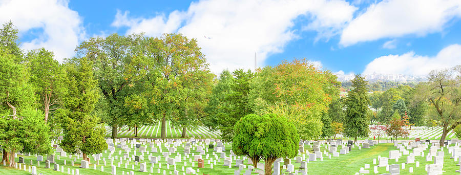 Arlington National Cemetery Panorama Photograph by Mark Andrew Thomas