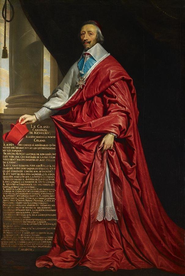 Armand Cardinal Richelieu 15851642 Drawing by Philippede Champaigne