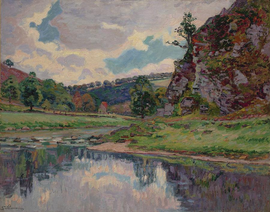 Architecture Painting - Armand Guillaumin Rocks of Genetin-sur-Creuse by Celestial Images