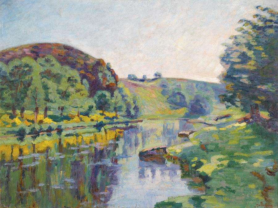Architecture Painting - Armand Guillaumin The echo rock by Celestial Images