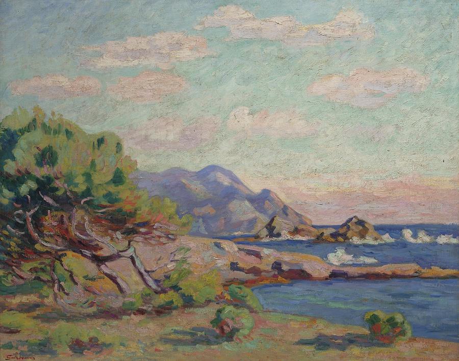 Architecture Painting - Armand Guillaumin The Pointe du Lou Gaou by Celestial Images