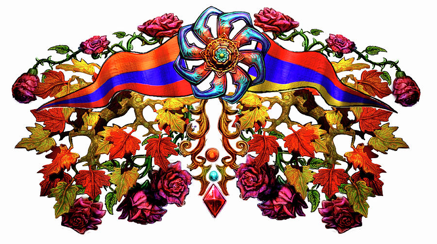 Flower Digital Art - Armenian Eternity Symbol by James Olley