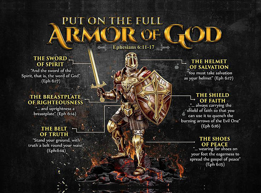 Armor Of God. Gaming. Wall Art Canvas Digital Art by Jesse Collins - Pixels