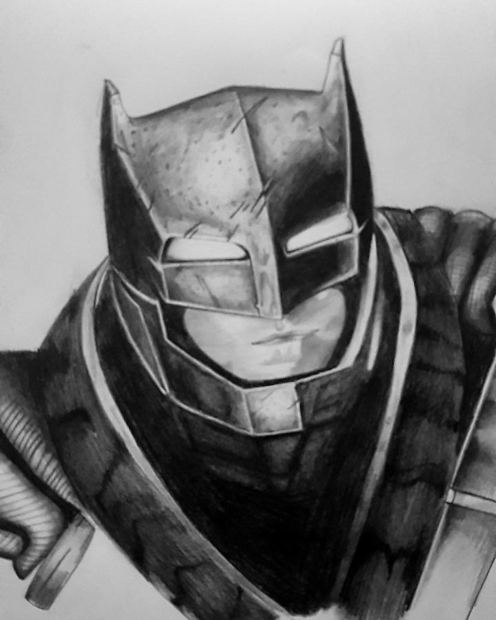 Armored Batman Drawing by Utkarsh Baghele - Fine Art America