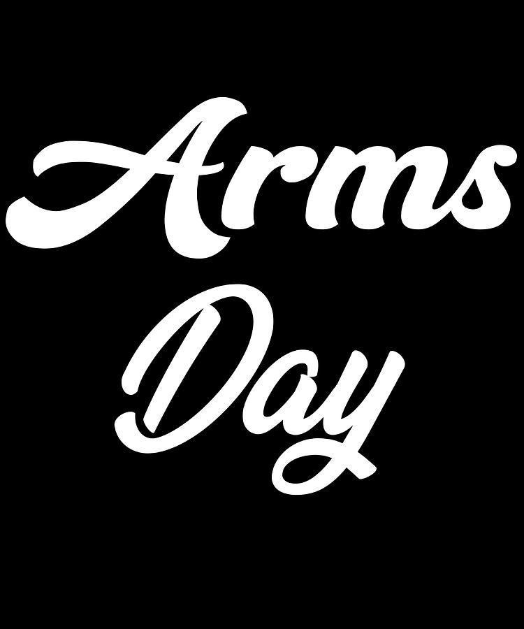 Arms Day Workout Schedule Bodybuilding Lovers Painting by Lee Jasmine