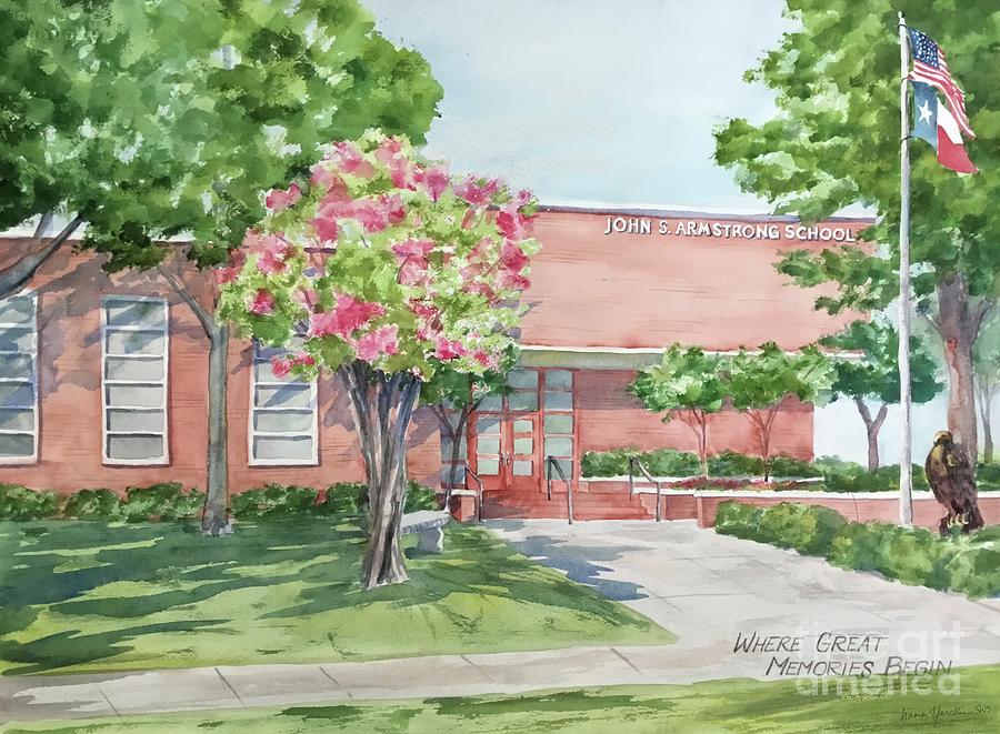 Armstrong Elementary  Painting by Liana Yarckin