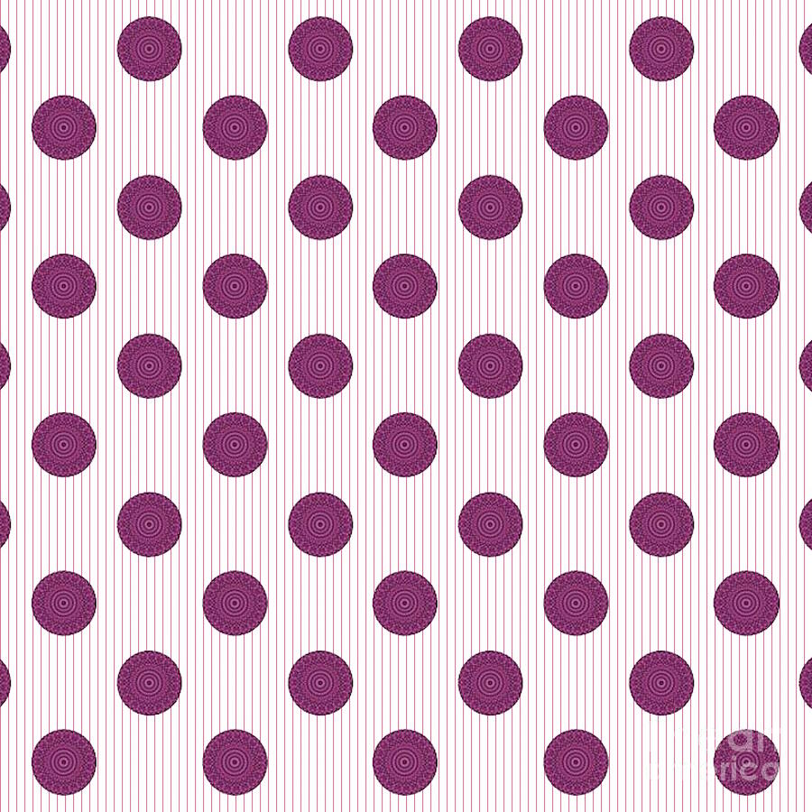 Armure Rose Polka Dots Digital Art by Designs By L