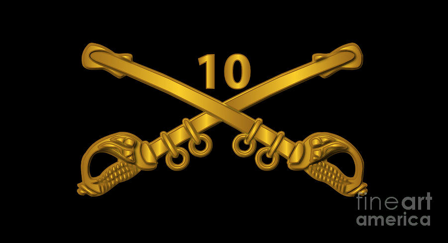 Army - 10th Cavalry Branch Wo Txt Digital Art By Tom Adkins | Pixels