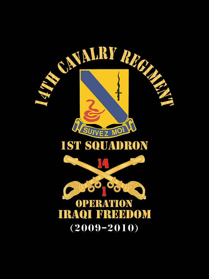 Army - 14th Cavalry Regiment W Cav Br - 1st Squadron - Operation Iraqi ...