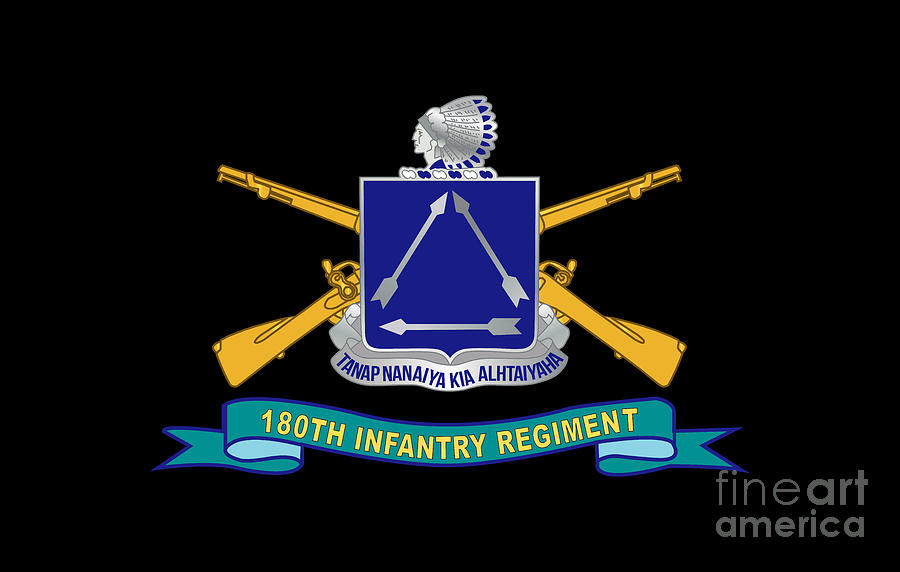 Army - 180th Infantry Regiment w Br - Ribbon X 300 Digital Art by Tom ...