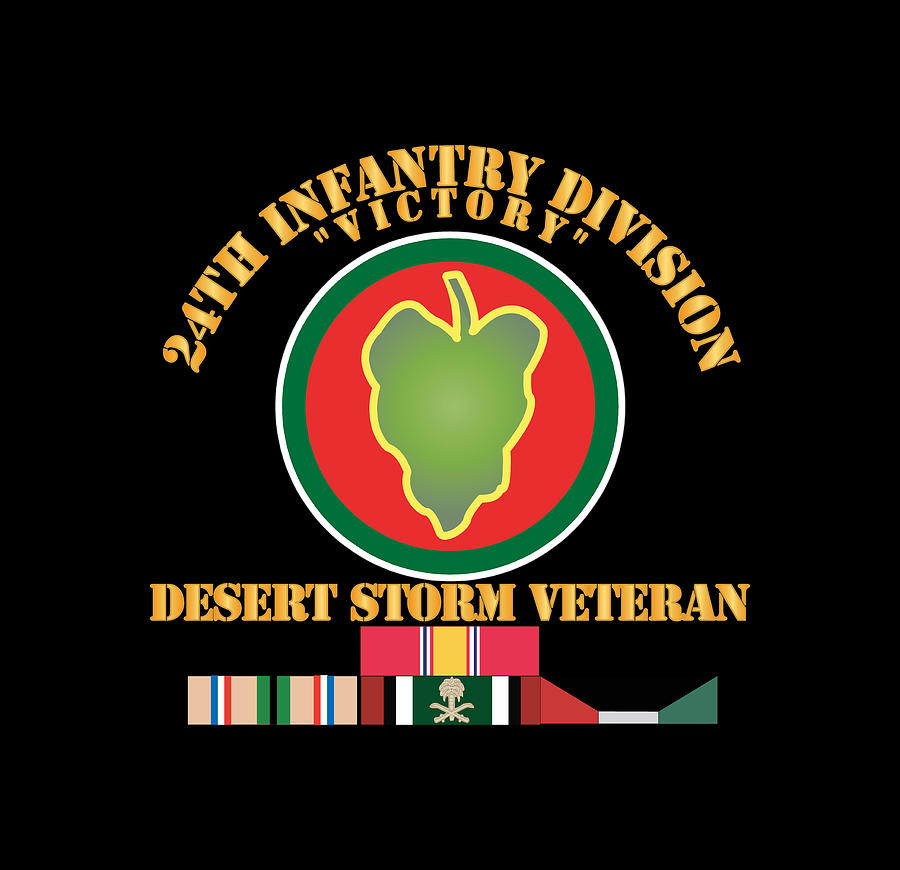 Army - 24th Infantry Division - Desert Storm Veteran X 300 Digital Art ...