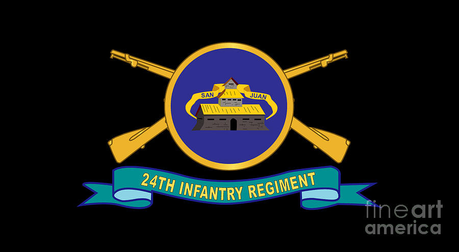 Army - 24th Infantry Regiment w Br - Ribbon X 300 Digital Art by Tom ...