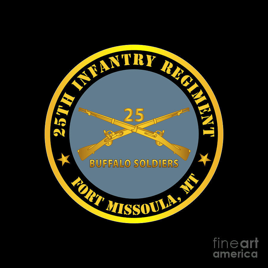 Army - 25th Infantry Regiment - Fort Missoula, MT - Buffalo Soldiers W ...