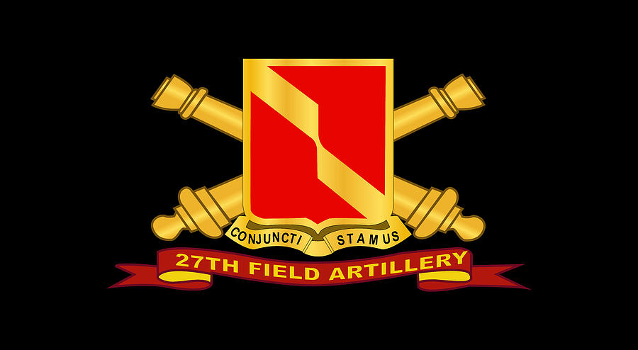 Army - 27th Field Artillery w Br - Ribbon Digital Art by Tom Adkins ...