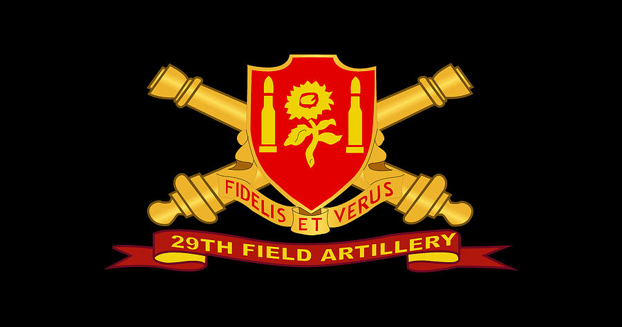 Army - 29th Field Artillery w Br - Ribbon Digital Art by Tom Adkins ...