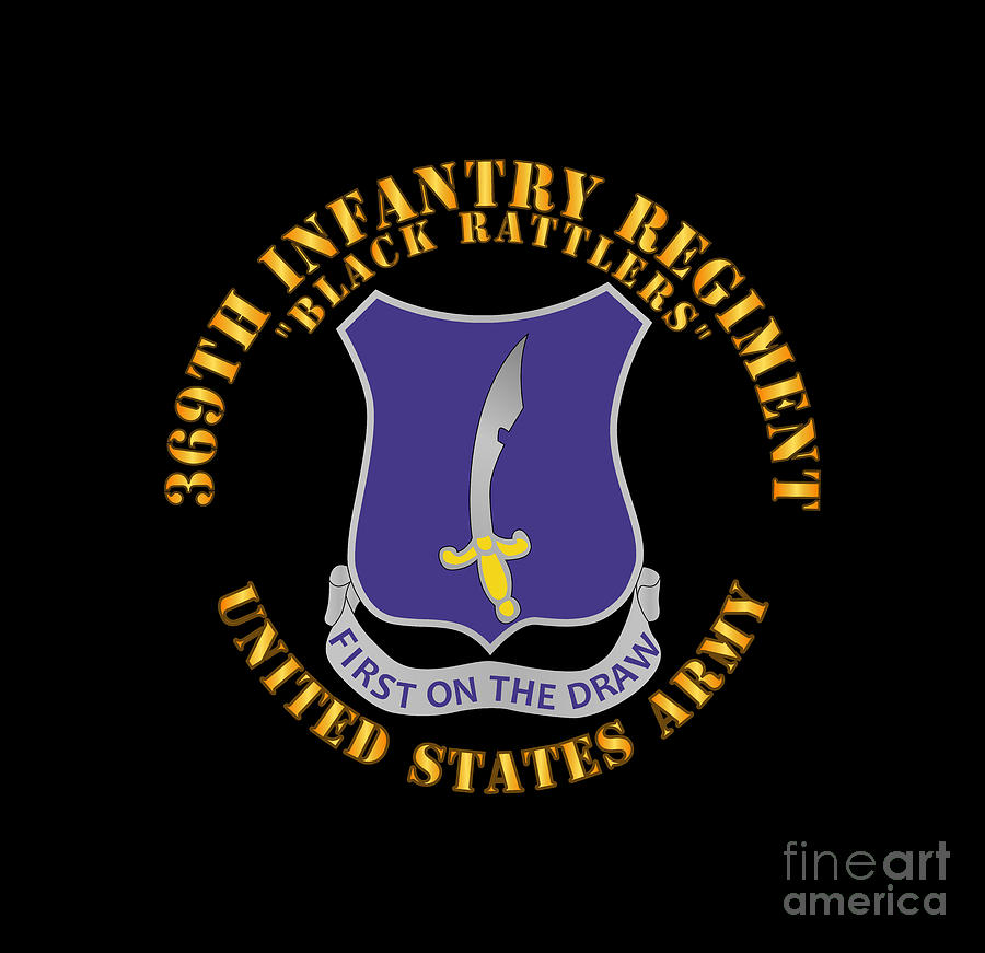 Army - 369th Infantry Regiment - DUI - First Draw - Black Rattlers ...