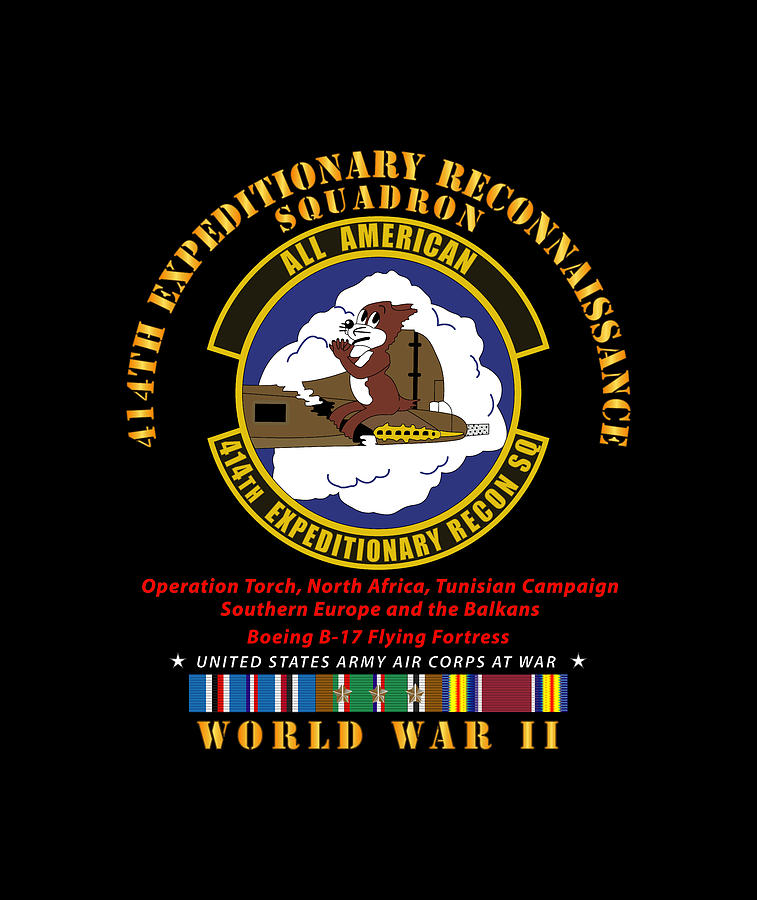 Army - 414th Expeditionary Reconnaissance Squadron - AAC w WWII EU SVC ...