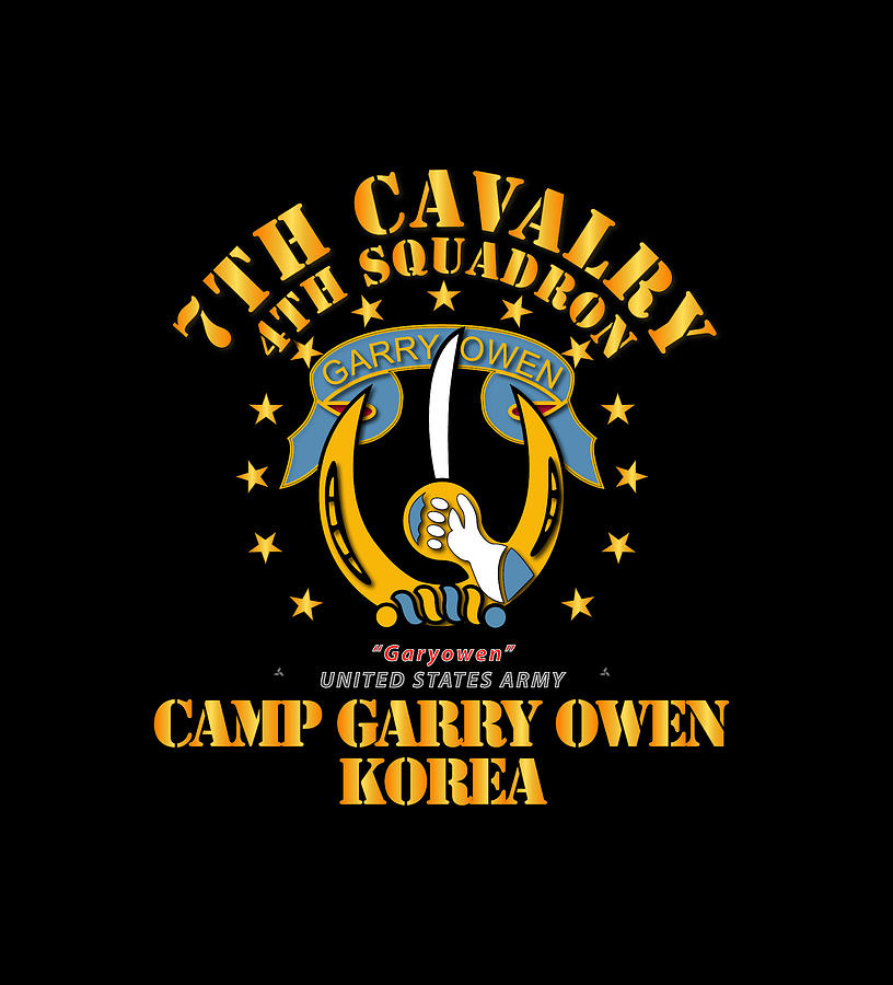 Army - 4th Squadron 7th Cavalry - Camp Gary Owen Korea Digital Art by ...