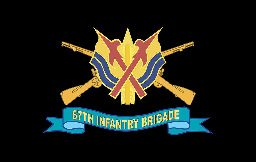 Army - 67th Infantry Brigade w Br - DUI - Ribbon X 300 Digital Art by ...