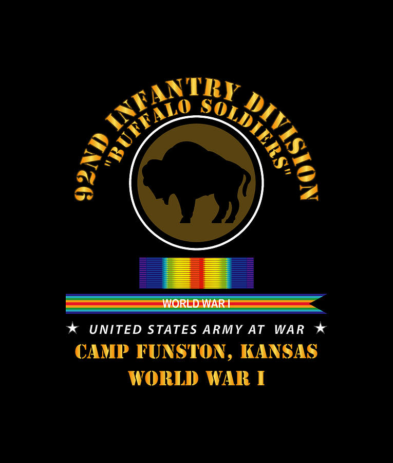 Army - 92nd Infantry Division - Buffalo Soldiers - Camp Funston Ks ...