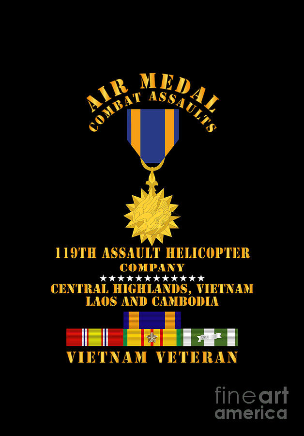 Army - Air Medal - Combat Assaults - 119th AHC - Central Highlands VN ...