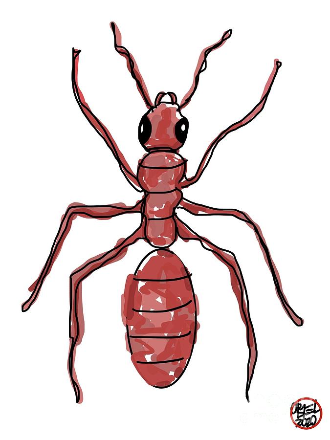 Army Ant  Painting by Oriel Ceballos