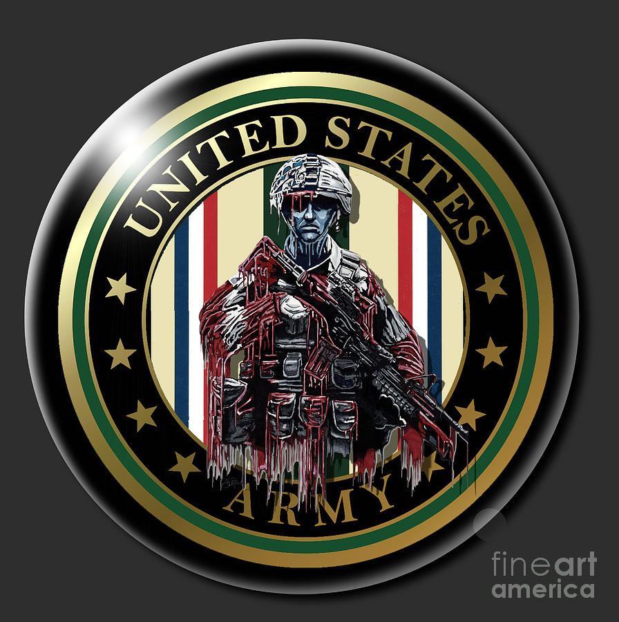 Army Combat Veteran Digital Art by Bill Richards