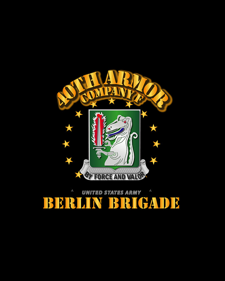 Army Company F 40th Armor Berlin Brigade Digital Art by Tom Adkins