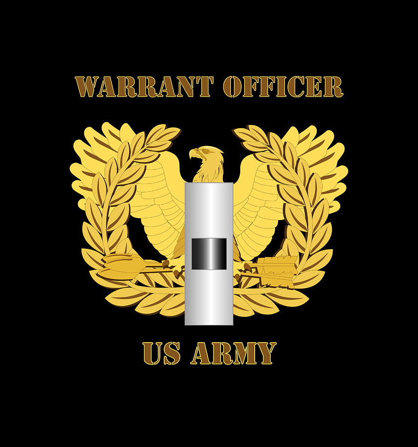 Army - Emblem - Warrant Officer - CW01 Digital Art by Tom Adkins - Fine ...