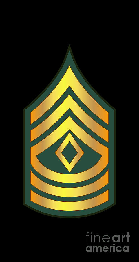 Army - First Sergeant - 1SG wo Txt Digital Art by Tom Adkins - Pixels