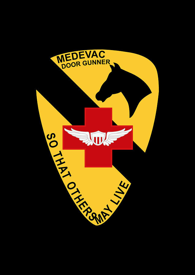 Army - Medevac - Door Gunner - 1st Cavalry - Vietnam wo Txt Digital Art ...