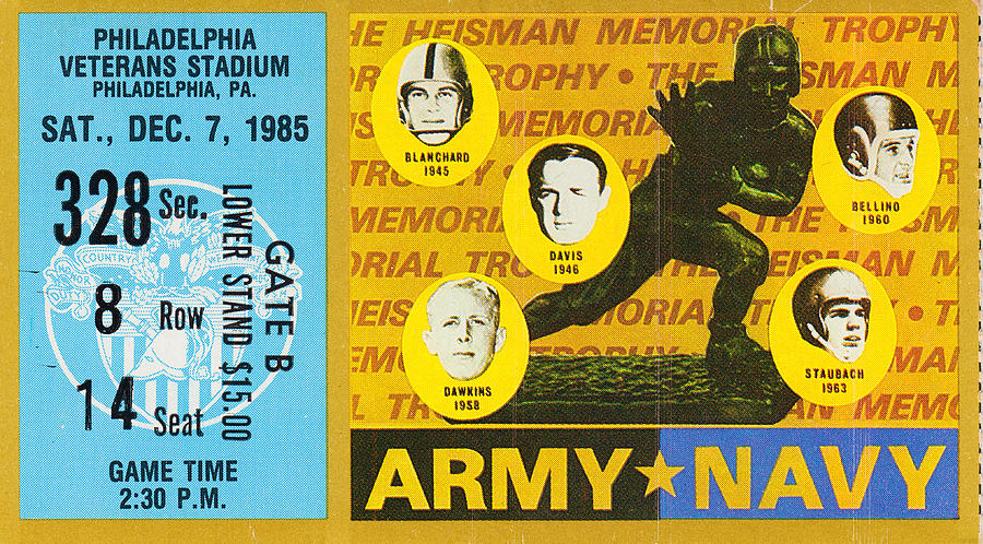 Army Navy Game 1985 Mixed Media by Row One Brand
