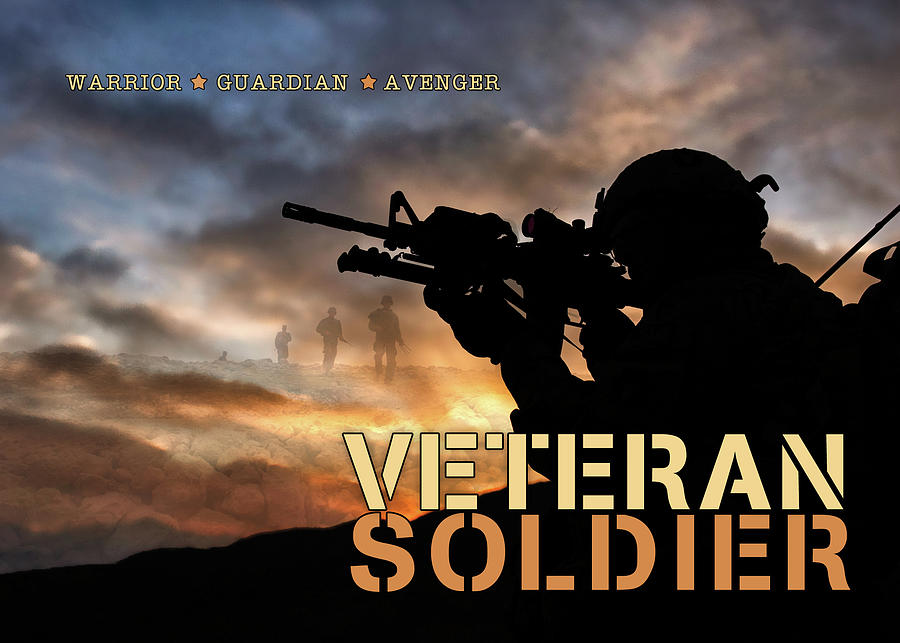 Army Veteran Soldier Veterans Day Digital Art by Doreen Erhardt