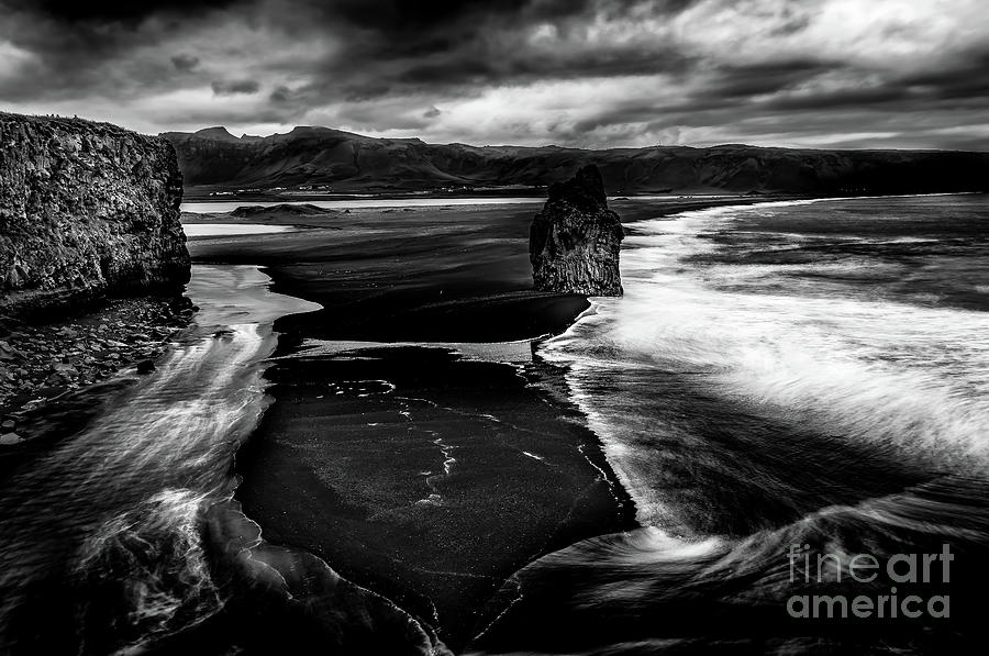 Iceland Arnardrangur Rock Photograph by M G Whittingham