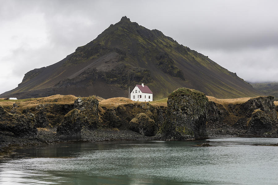 Arnarstapi, Snaefellsnes Peninsula, Western Iceland, Iceland. Lonely house on the coast Photograph by Andrea Comi