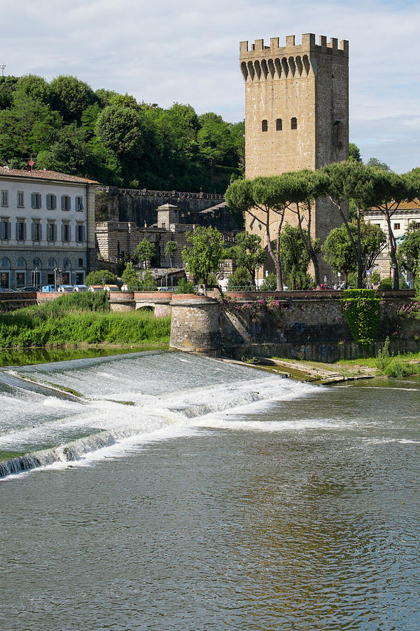 Arno river Gate of San Niccolo Photograph by David L Moore