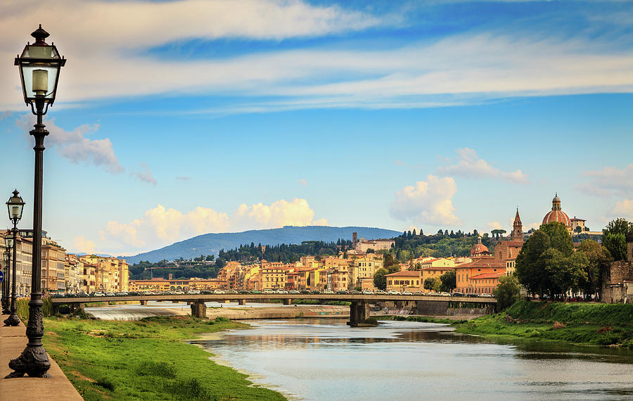 Arno River in Florence Photograph by Alexey Stiop