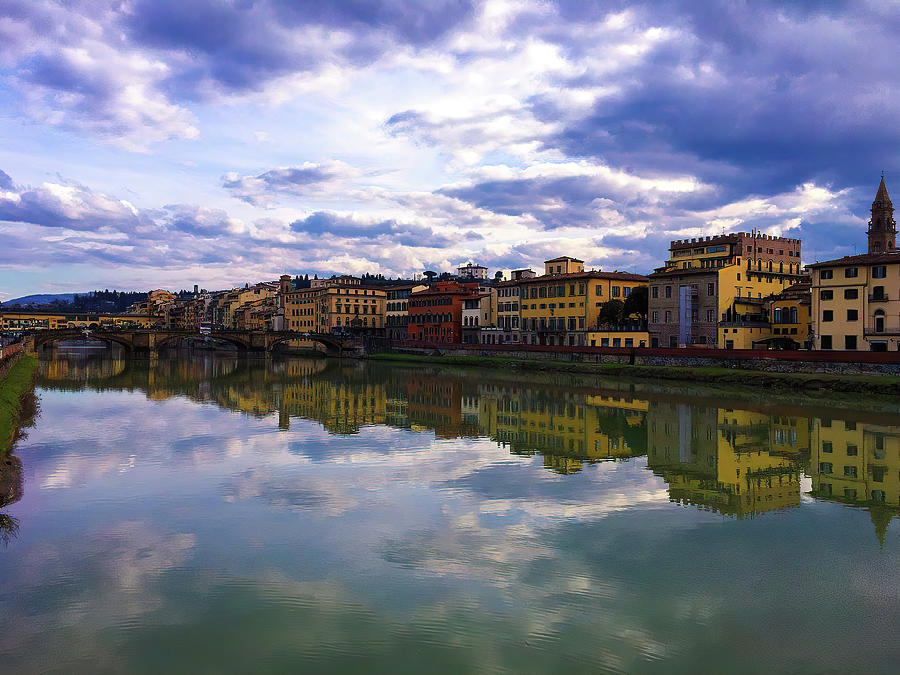 Arno River View Of Florence Photograph by Deborah League